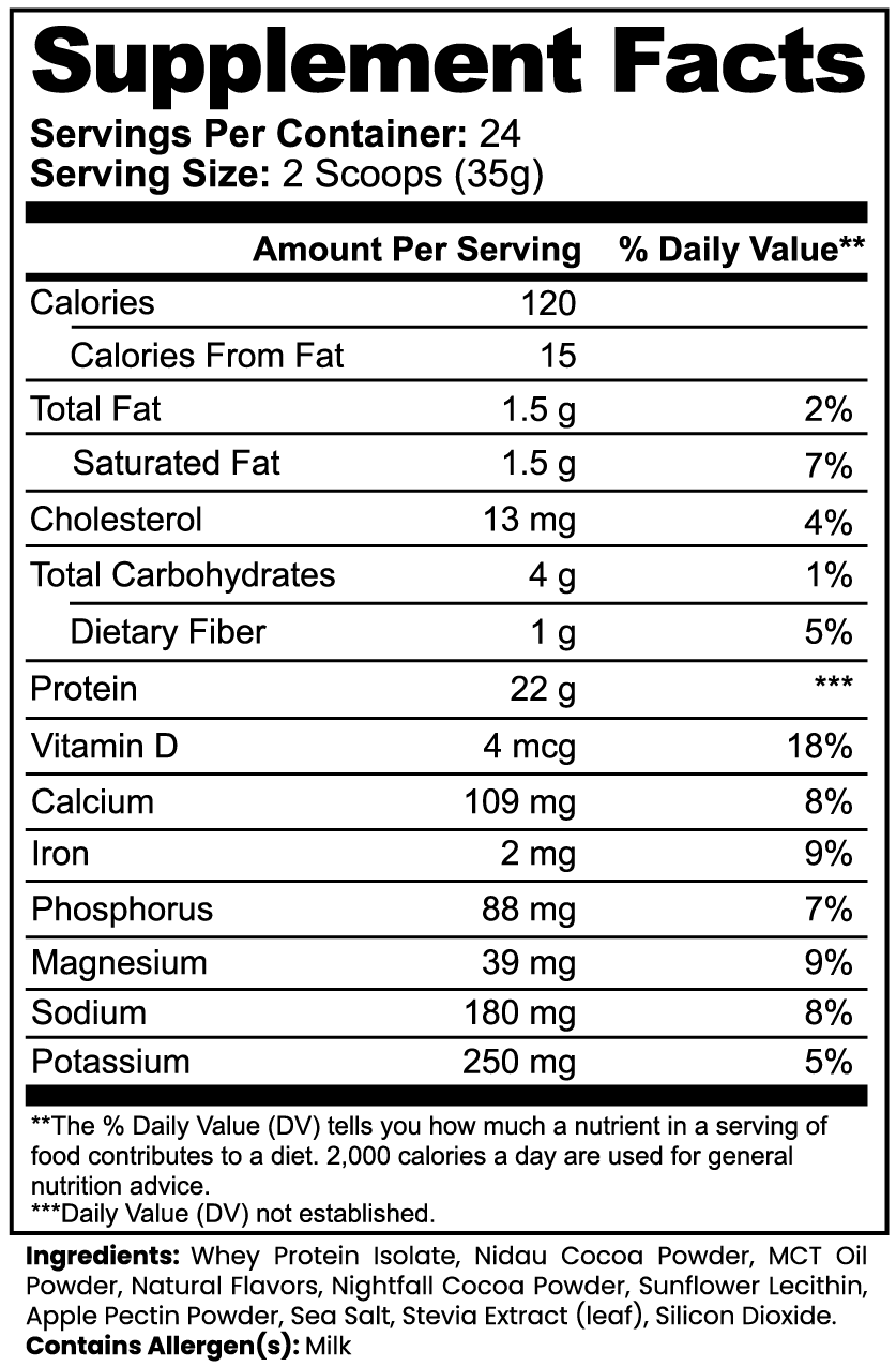 Whey Protein Isolate (Chocolate)