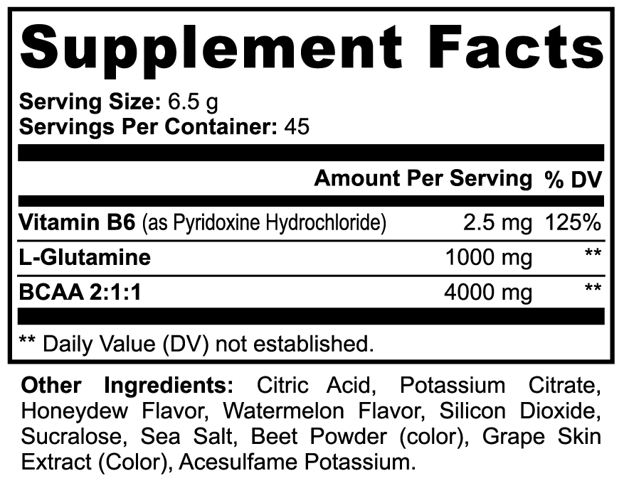 Restore BCAA Post Workout Powder (Mission Melon)