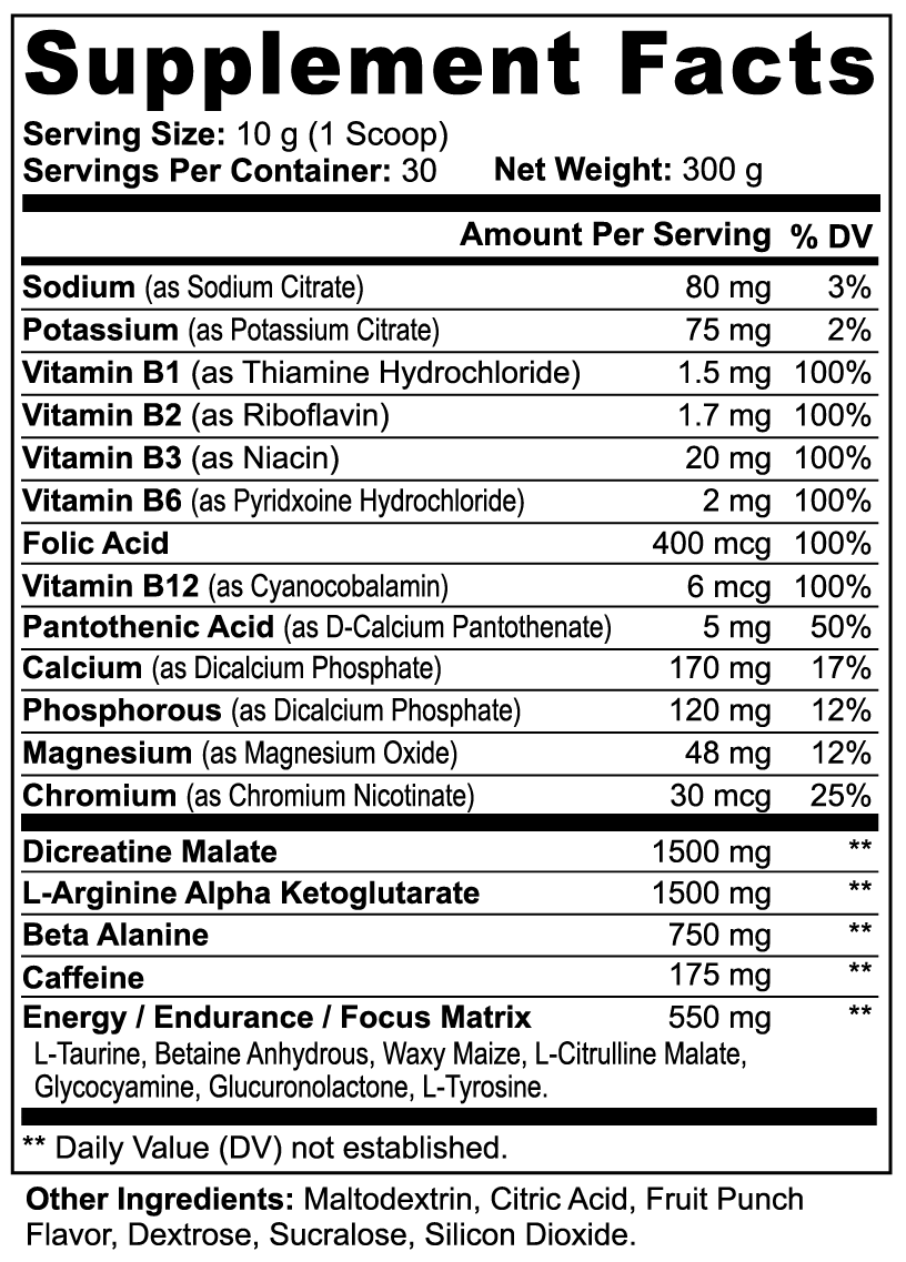 Ascend Pre-Workout Powder (Adventure Punch)